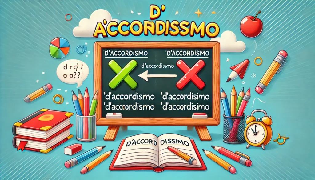 Si scrive "D'accordissimo" o "Daccordissimo"? Scopri la risposta definitiva