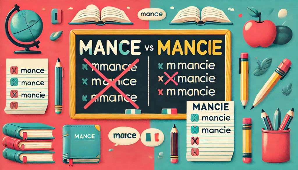 Si scrive Mance o Mancie?