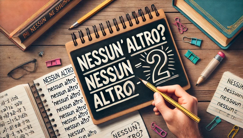 Si scrive Nessun altro o Nessun'altro?