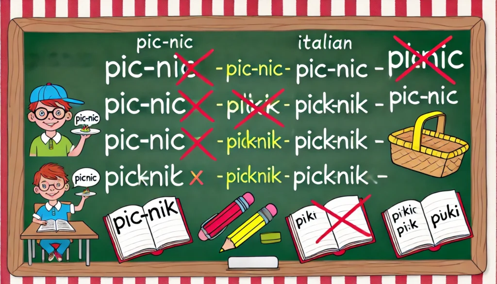 Si scrive Picnic, Pic-nic, Piknik, Picknik o Picknick?