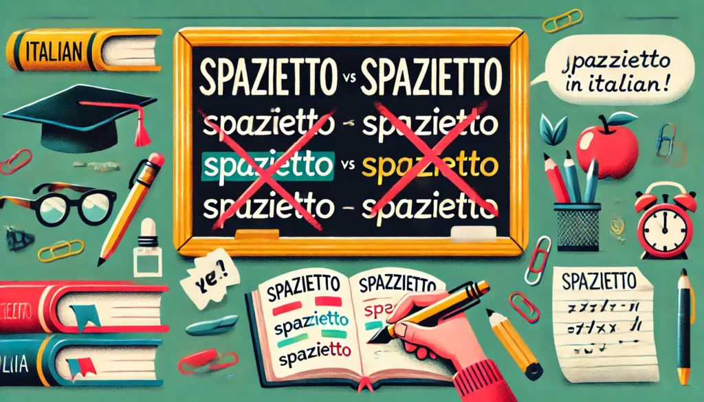 Si scrive Spazietto o Spazzietto?