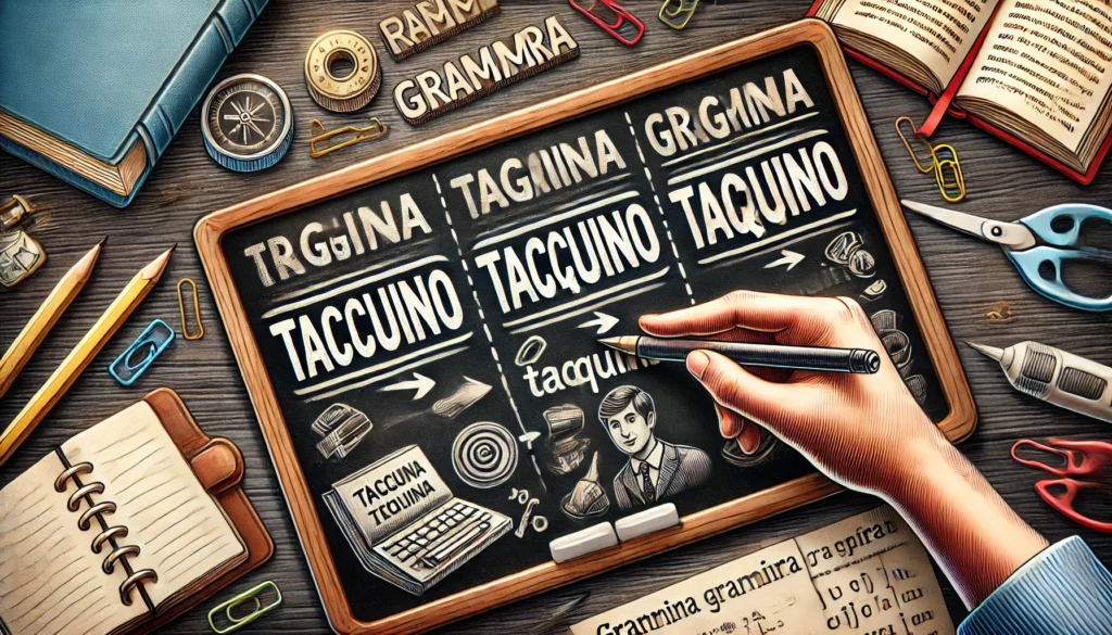 Si scrive Taccuino, Taqquino o Tacquino?